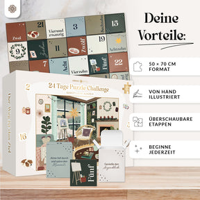 Adventskalender Puzzle - 24 Tage Puzzle-Challenge