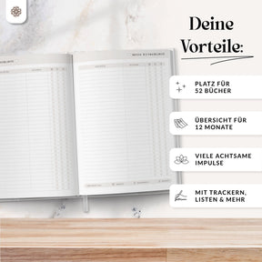 Buchjournal - Lesetagebuch zum Ausfüllen