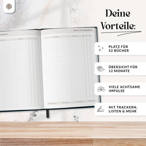 Buchjournal - Lesetagebuch zum Ausfüllen