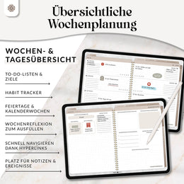 Digitaler 18 Monate Terminplaner  - PDF mit Hyperlinks
