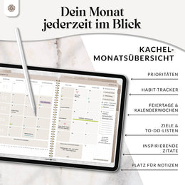 Digitaler 18 Monate Terminplaner  - PDF mit Hyperlinks