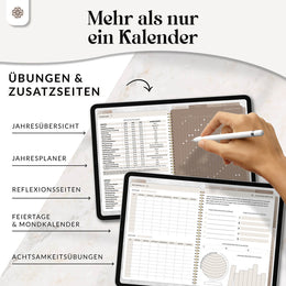 Digitaler 18 Monate Terminplaner  - PDF mit Hyperlinks