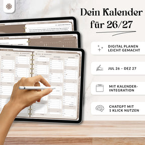 Digitaler 18 Monate Terminplaner  - PDF mit Hyperlinks