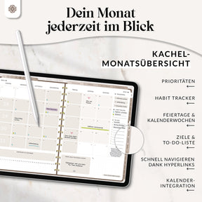 Digitaler 18 Monate Terminplaner  - PDF mit Hyperlinks