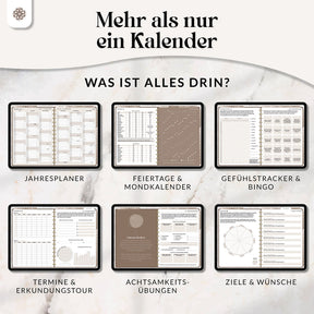 Digitaler 18 Monate Terminplaner  - PDF mit Hyperlinks