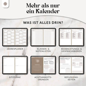 Digitaler Lehrerkalender - PDF mit Hyperlinks