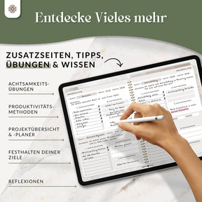 Digitaler Produktivitätsplaner - PDF mit Hyperlinks