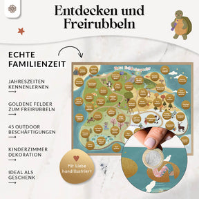 Entdeckerposter für Kinder - Rubbelposter