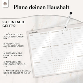 FlexiPlan® Haushaltsplan - Selbsthaftend