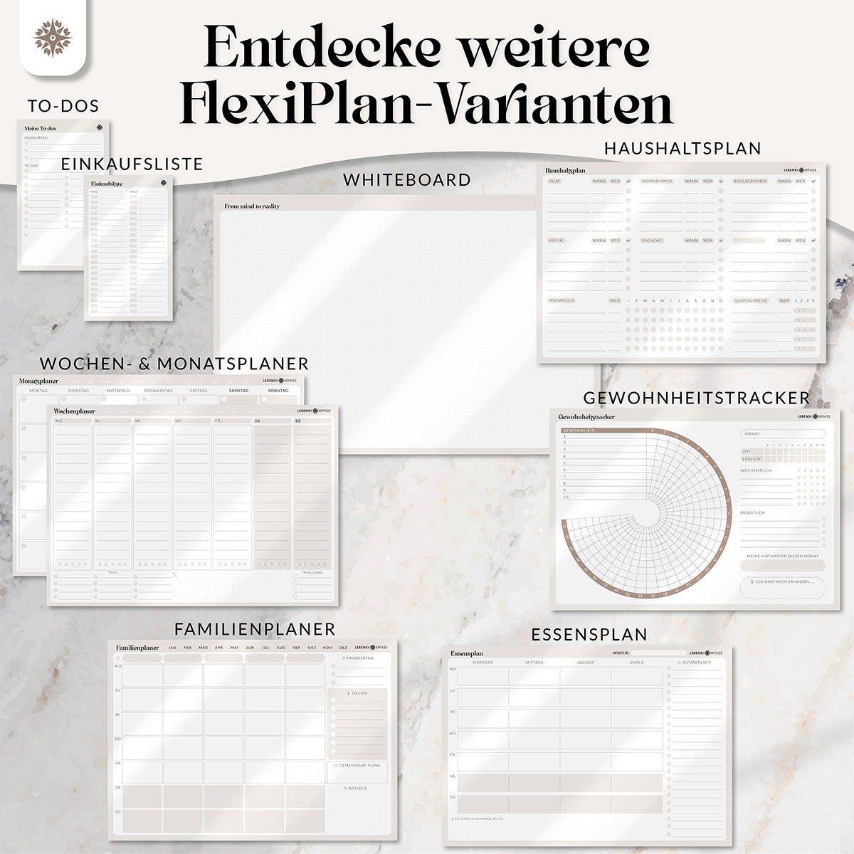 FlexiPlan® Haushaltsplan - Selbsthaftend