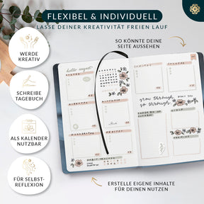 Bullet Journal "PRO" DIN A5 - Notizbuch mit Punktraster