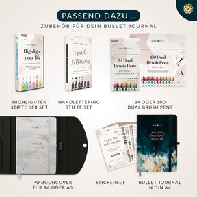 Bullet Journal "PRO" DIN A5 - Notizbuch mit Punktraster