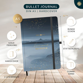 Bullet Journal "PRO" DIN A5 - Notizbuch mit Punktraster
