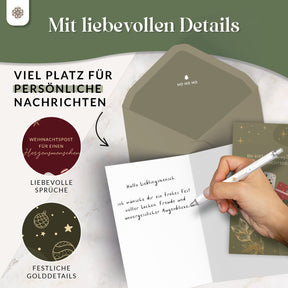 Grußkarten Set Weihnachten mit Umschlägen