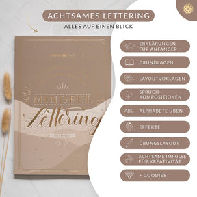 Handlettering Übungsbuch "Mindful Lettering"