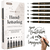 Handlettering Stifte Set - 6 schwarze Stifte