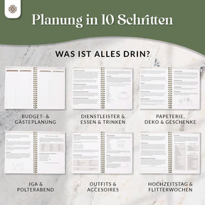 Hochzeitsplaner mit Poster