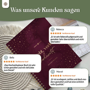 Hochzeitsplaner mit Poster