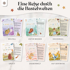 Kreativkarten für Kinder - 52 Bastelaufgaben
