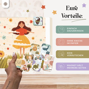 Magnetische Lesezeichen für Kinder - 6-er Set