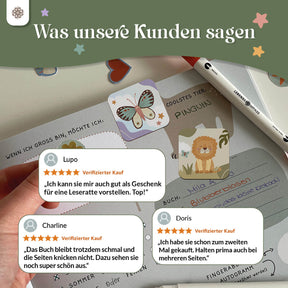 Magnetische Lesezeichen für Kinder - 6-er Set