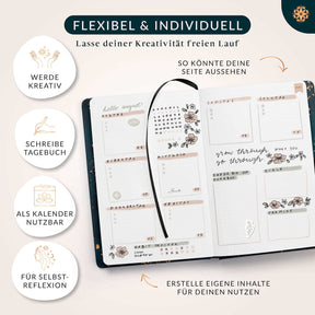 Bullet Journal "PRO" DIN A5 - Notizbuch mit Punktraster
