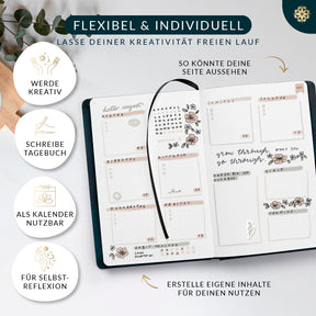 Bullet Journal "PRO" DIN A5 - Notizbuch mit Punktraster