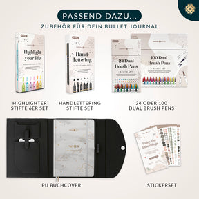 Bullet Journal "PRO" DIN A5 - Notizbuch mit Punktraster