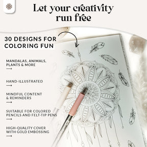 Malbuch Erwachsene "Just Painting my thoughts" - Englische Version