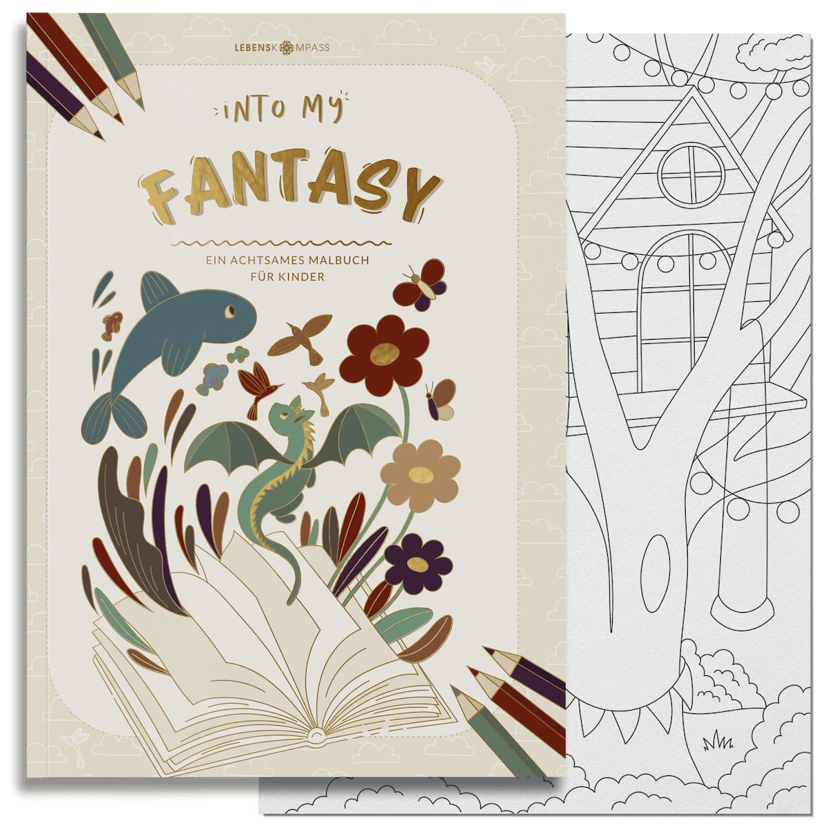 Malbuch für Kinder "INTO MY FANTASY"
