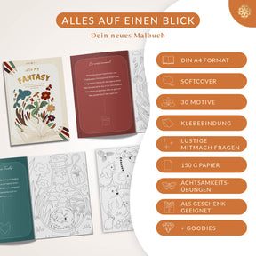 Malbuch für Kinder "INTO MY FANTASY"