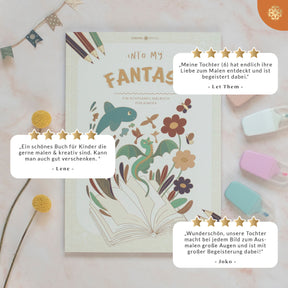 Malbuch für Kinder "INTO MY FANTASY"