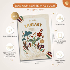 Malbuch für Kinder "INTO MY FANTASY"