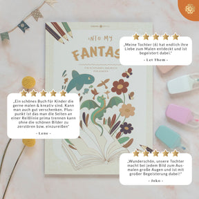 Malbuch für Kinder "INTO MY FANTASY"