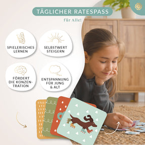 Memo Spiel - 48 Hand illustrierte Karten