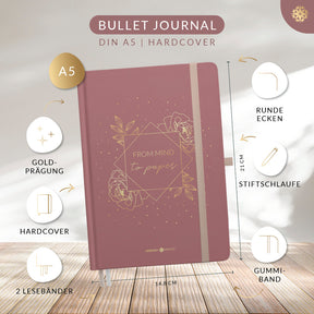 Bullet Journal "PRO" DIN A5 - Notizbuch mit Punktraster