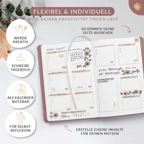 Bullet Journal "PRO" DIN A5 - Notizbuch mit Punktraster