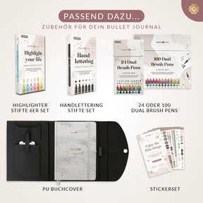 Bullet Journal "PRO" DIN A5 - Notizbuch mit Punktraster