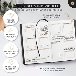 Bullet Journal "PRO" DIN A5 - Notizbuch mit Punktraster