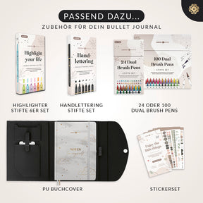 Bullet Journal "PRO" DIN A5 - Notizbuch mit Punktraster