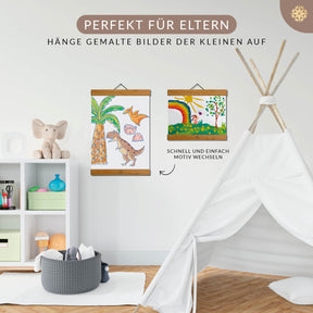 Posterleiste aus Bambus - Magnetisch 2-teilig