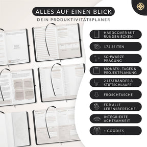Produktivitätsplaner "FOKUS PLAN" - Undatiert DIN A5