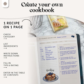 Rezeptbuch zum Selberschreiben “PEPPER" - Englische Version