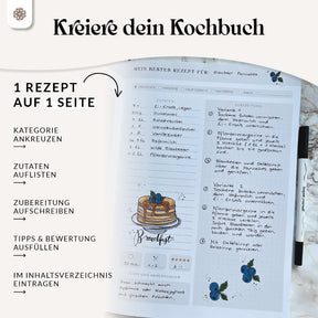 DIY Rezeptbuch mit Saisonkalender