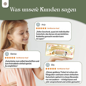 Goldenes Ticket - Gutschein zum Freirubbeln