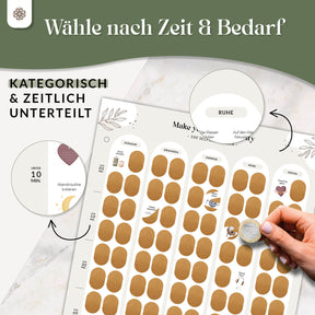 Rubbelposter "Me Time" – 100 Self-Care Ideen