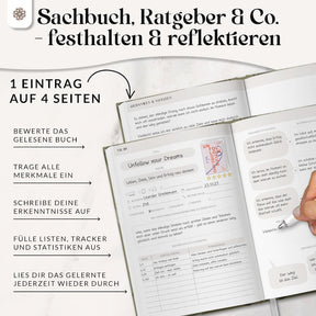 Sachbuchjournal mit Poster - für 40 Bücher