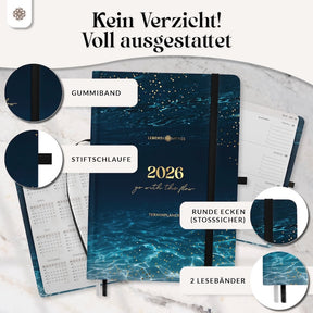 Terminplaner 2026 mit Stiftschlaufe