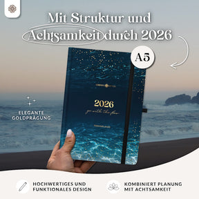 Terminplaner 2026 mit Stiftschlaufe