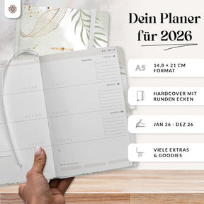 Terminplaner 2026 mit Stiftschlaufe